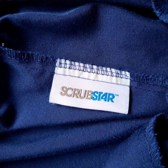 Scrubstar Women Blue Pull On Cargo Scrub Pants XS - Picture 9 of 15